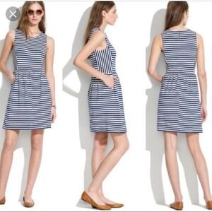 Madewell | Black and White Striped Dress, Size XXS